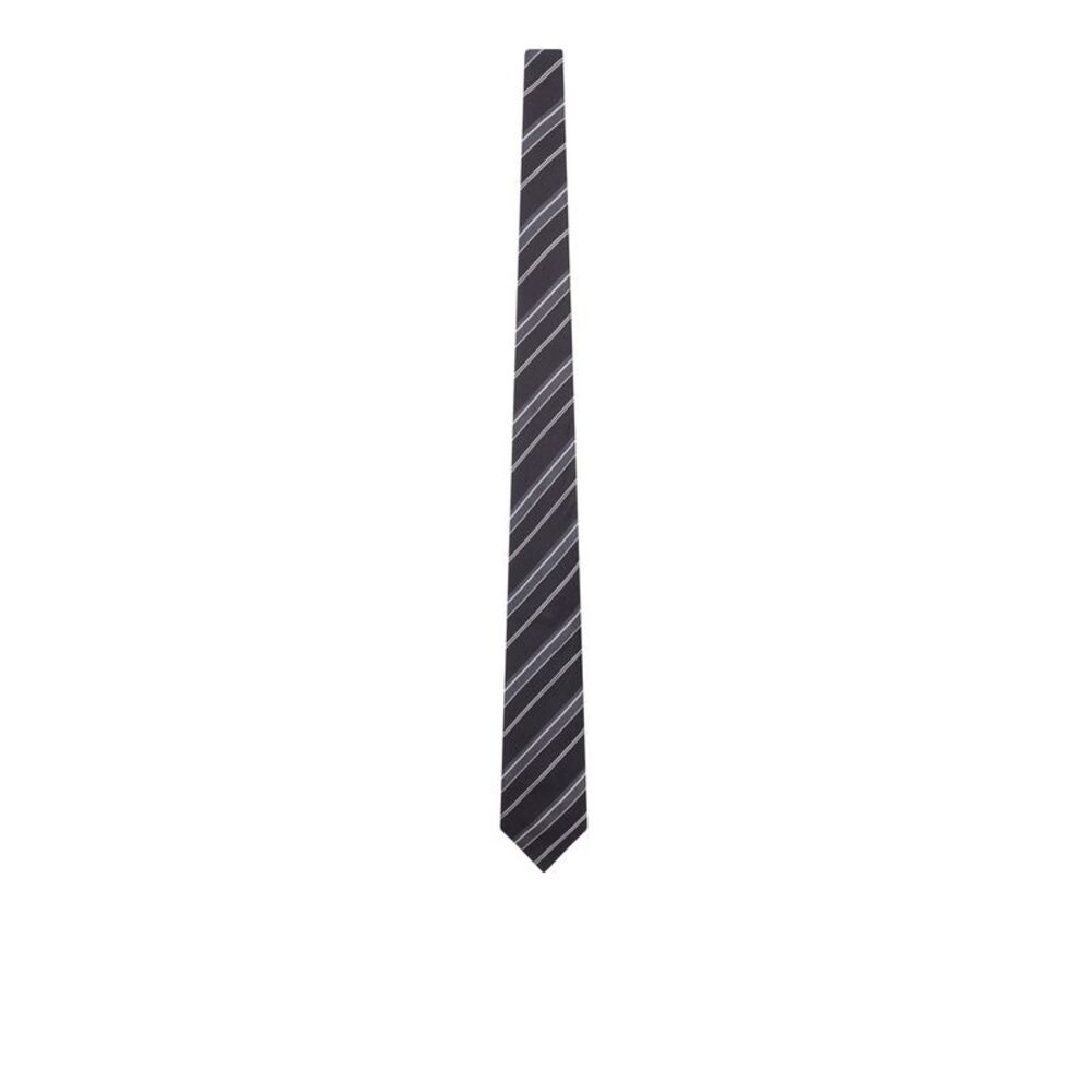 Tom Ford Men Silk Tie With Diagonal Stripes